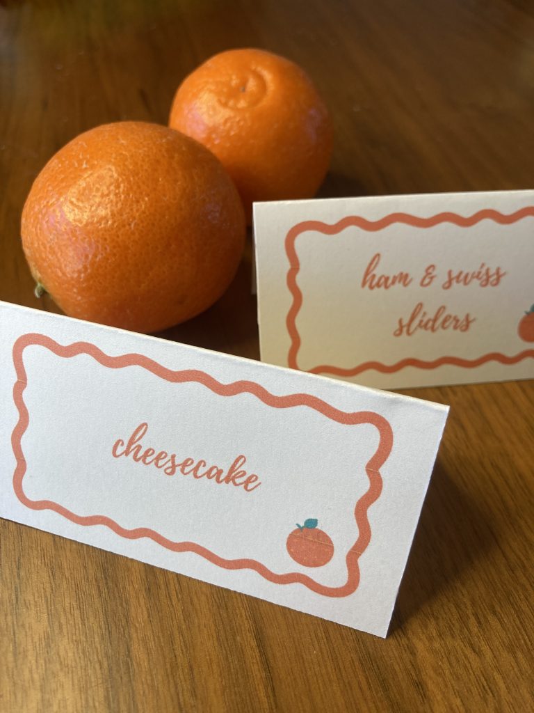 Little Cutie Food Labels and Food Tags